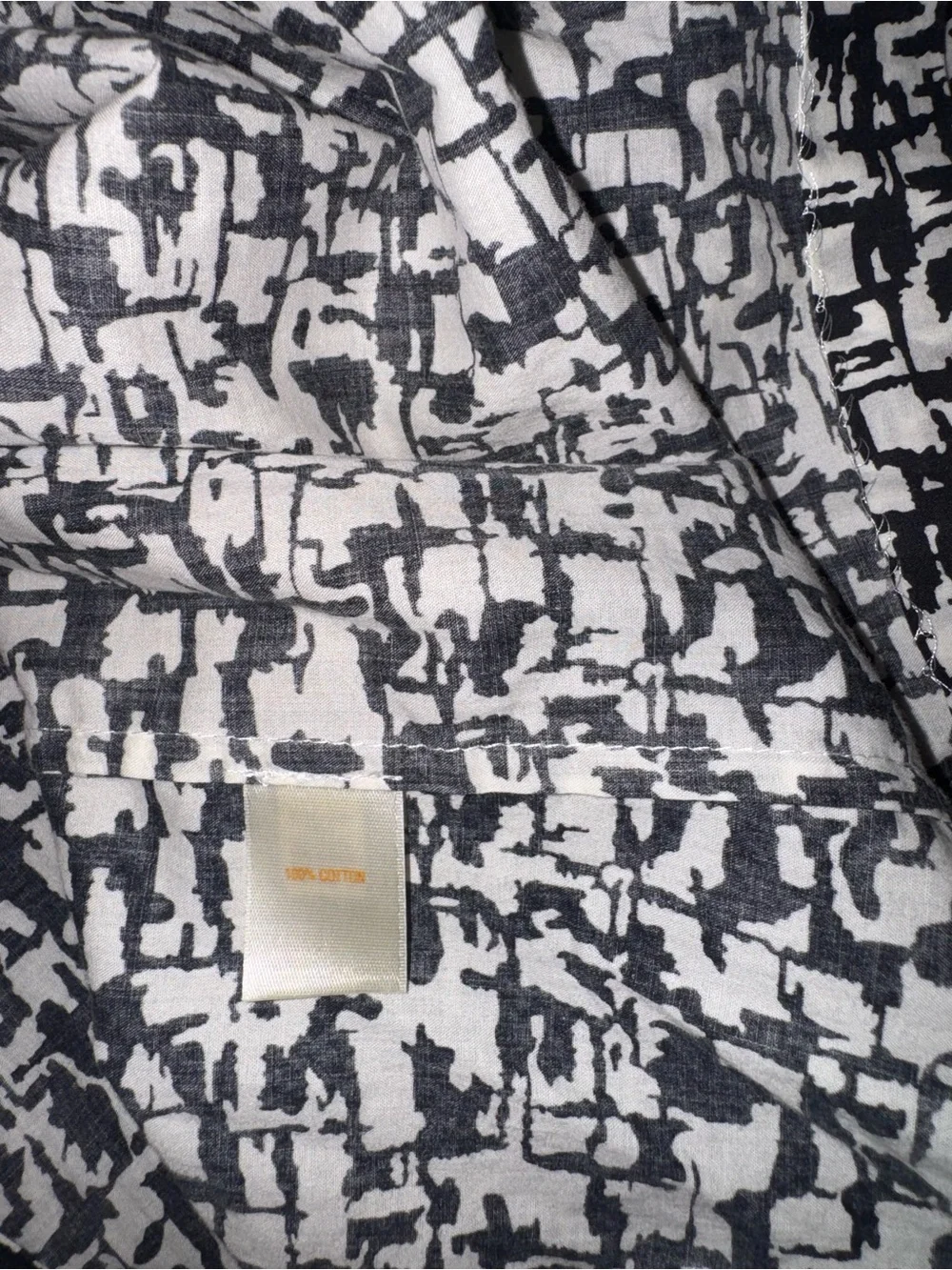 Kate Spade New York Black & White Tie-Neck Printed Blouse Size 10/Med
